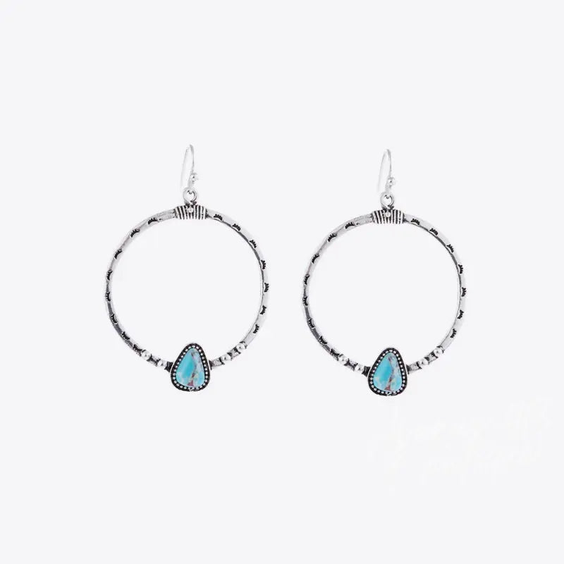 Artificial Turquoise Drop Earrings Trendsi