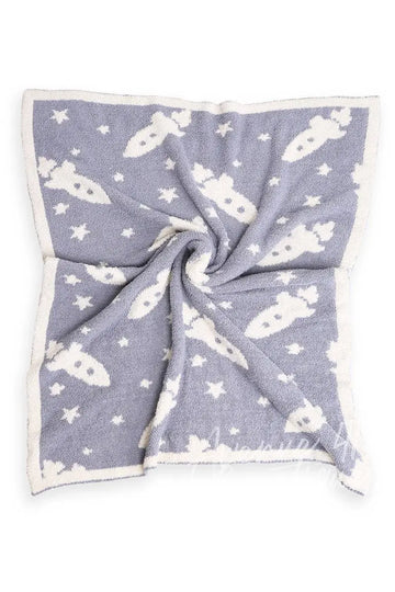 ROCKET Print Kids Luxury Soft Throw Blanket Fashion City