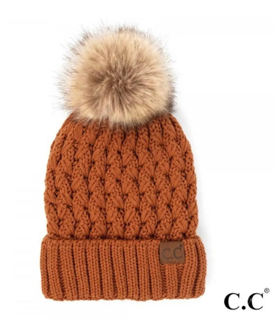 C.C. Lattice Beanie Avenue 413 Boutique