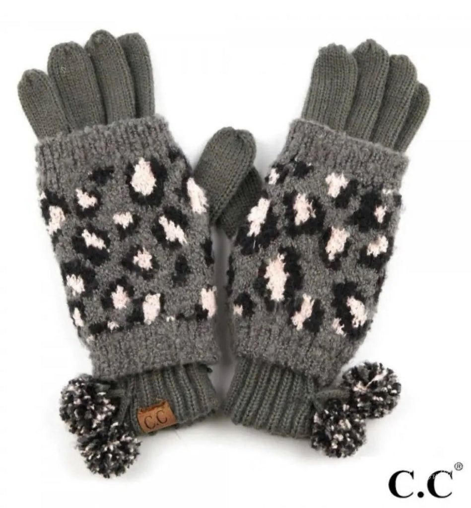 C.C. Super Soft Leopard Gloves Avenue 413 Boutique