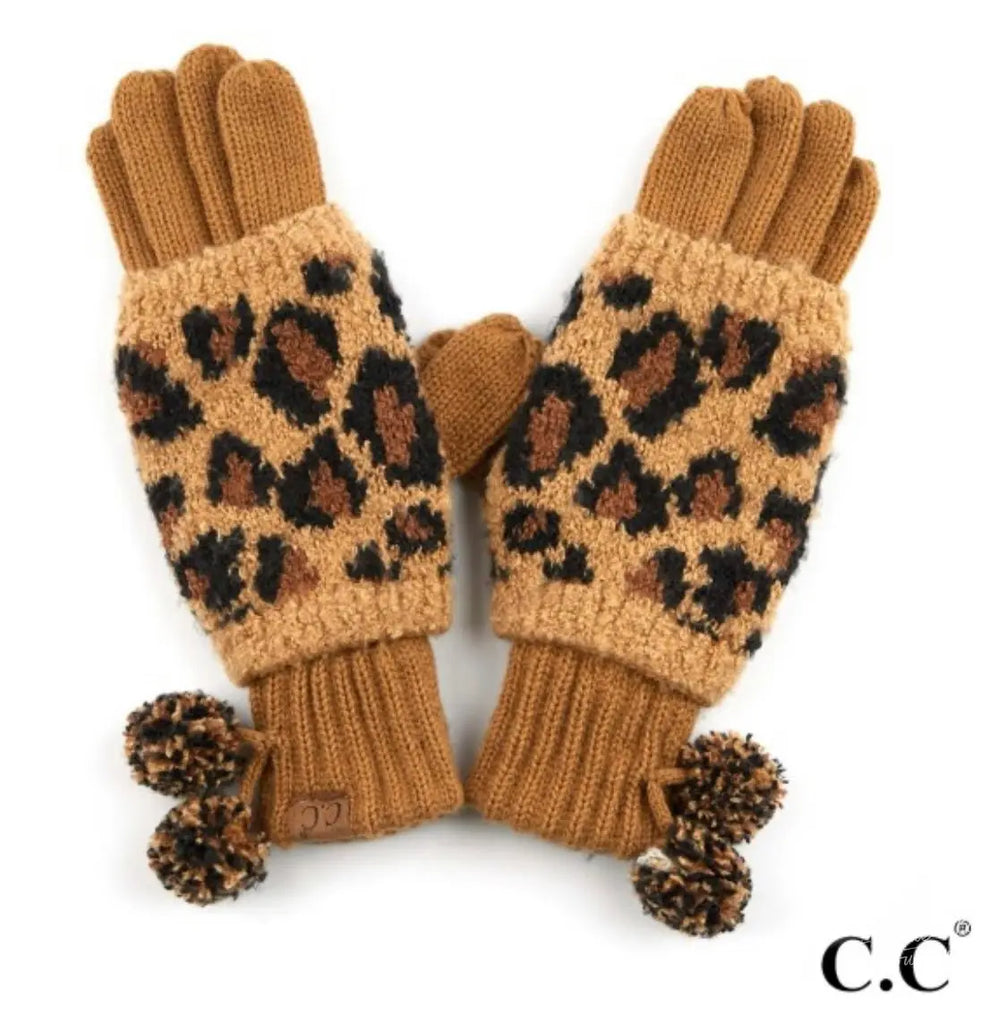 C.C. Super Soft Leopard Gloves Avenue 413 Boutique