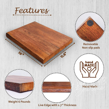 Charcuterie Board / Butcher Board Live Edged LuxeDesigns Co LLC