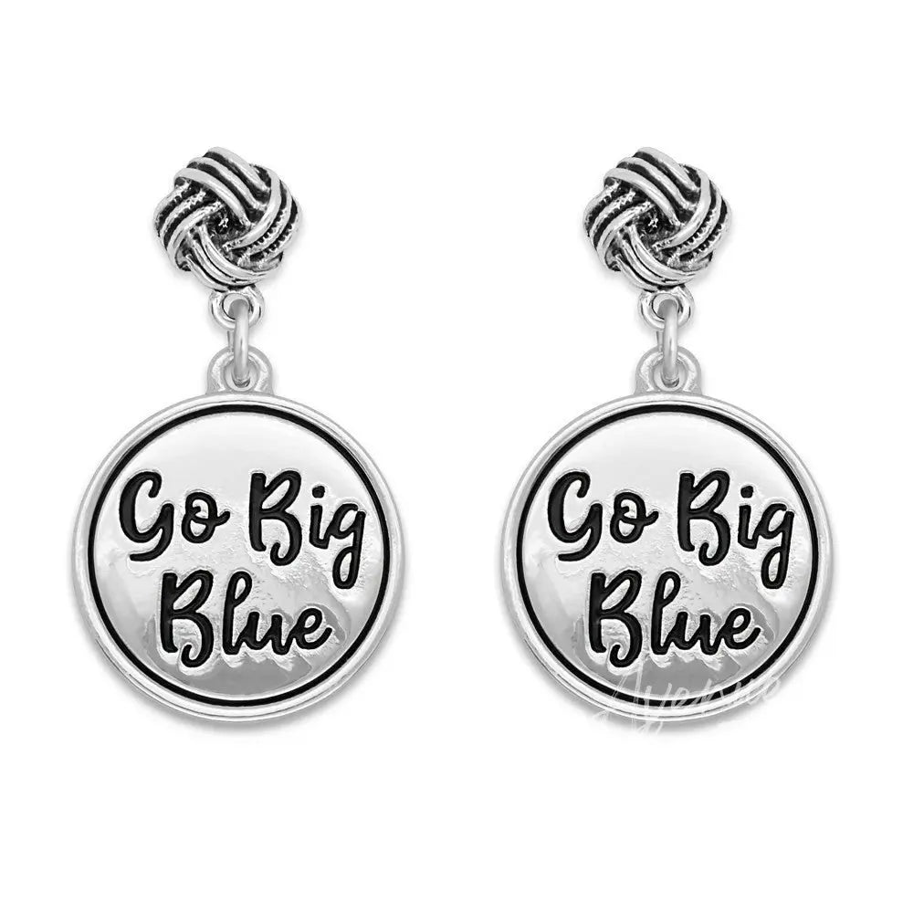 Go Big Blue Officially Licensed Earrings Avenue 413 Boutique