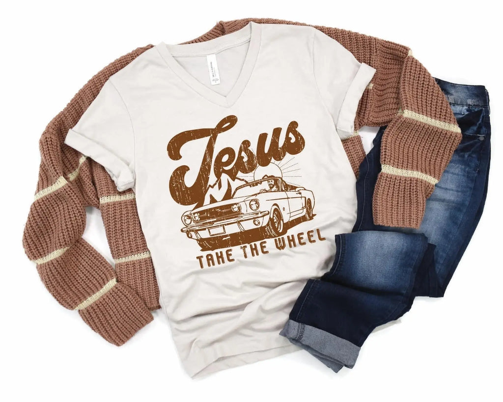 Jesus Take the Wheel T-Shirt Avenue 413 Boutique