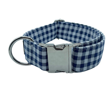 NEW Buffalo Plaid - Navy Dog Collar Avenue 413 Boutique