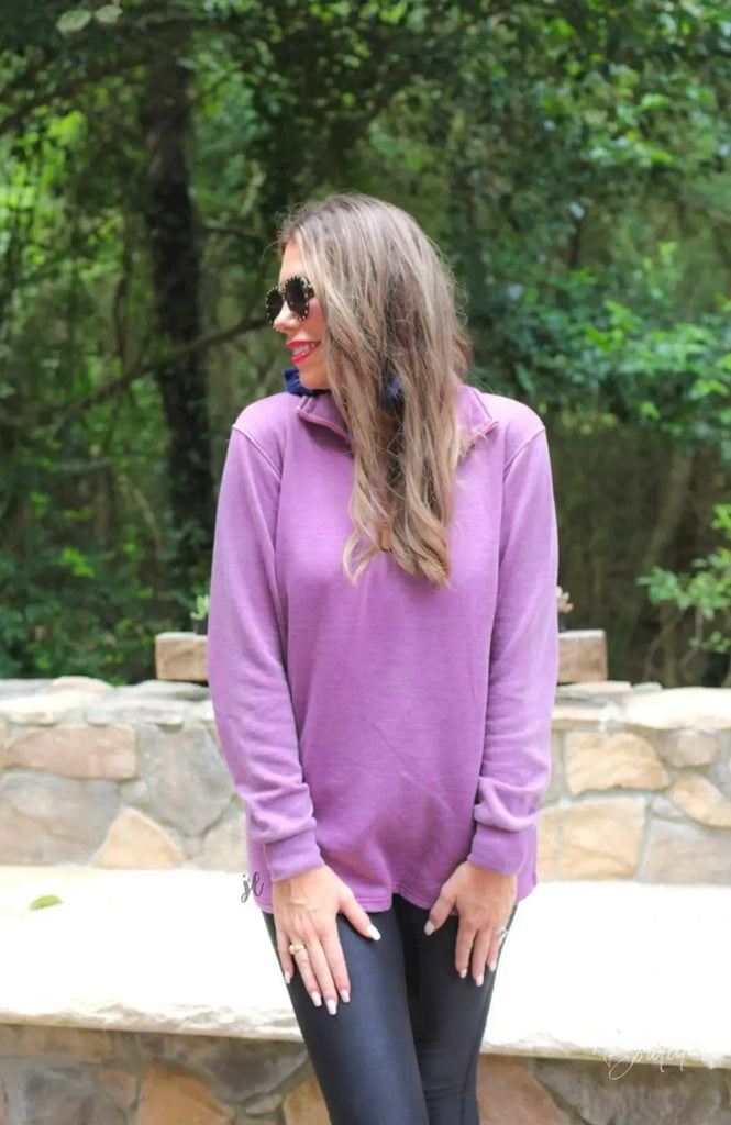 NEW Miley Vintage Pullover Purple Avenue 413 Boutique