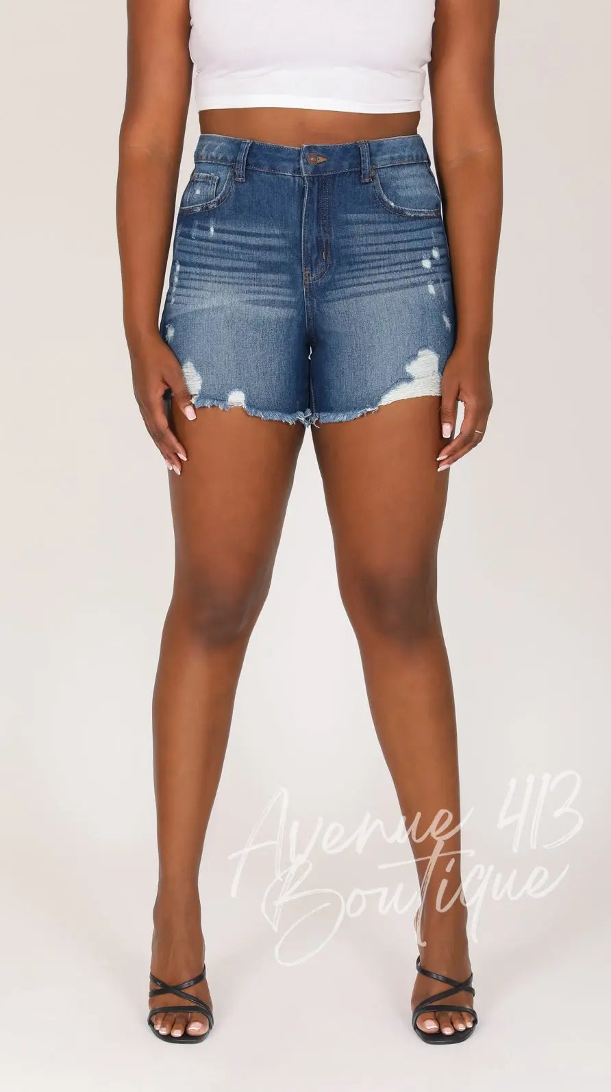 Sound style jean shorts hotsell